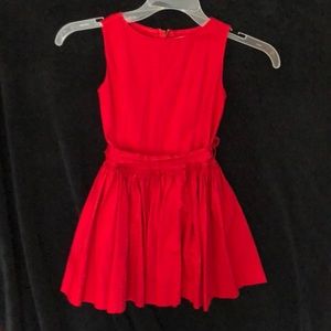 J Crew “Crew Cuts” girls 4T red dress